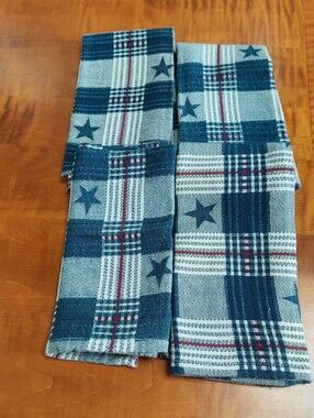Set of 4 Red/White & Blue Napkins